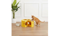 Scratchable Feline Tunnel House Cozy Felt Feline Tunnel Multi-Use Pet Furniture Space-Saving for Indoor