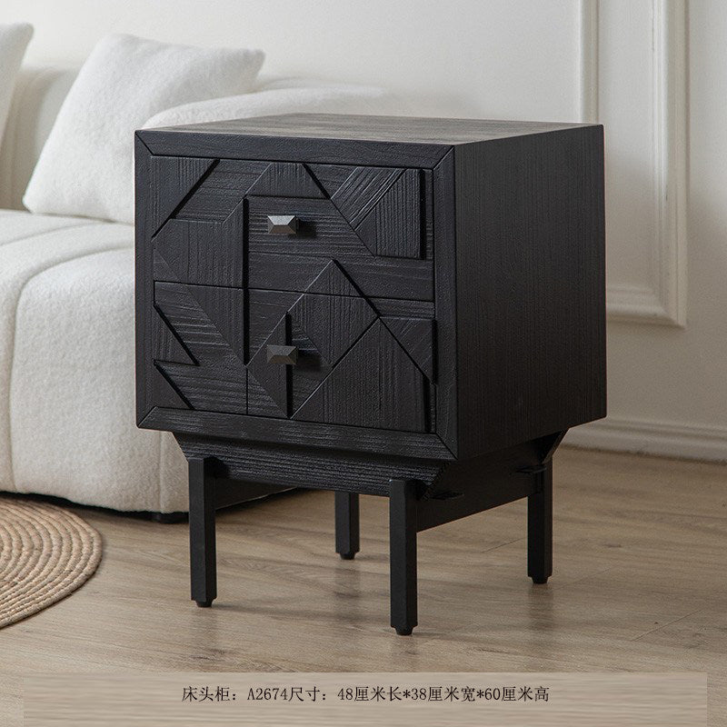 Black / Bedside Table