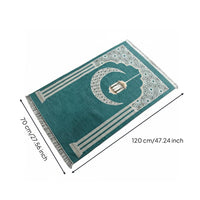 Lighthouse Print Prayer Rug Soft Touch Chenille Prayer Mat Large Size Religious Item for Travel