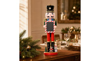 Nutcracker with Message Board Decorative Nutcracker with Blackboard Collectible Holiday Decoration for Mantel, Entryway