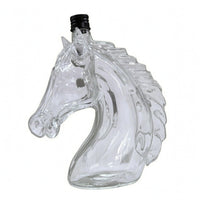 Horse Head Bottle Molded Glass Horse Bottle Home Bar Display for Liquor Storage