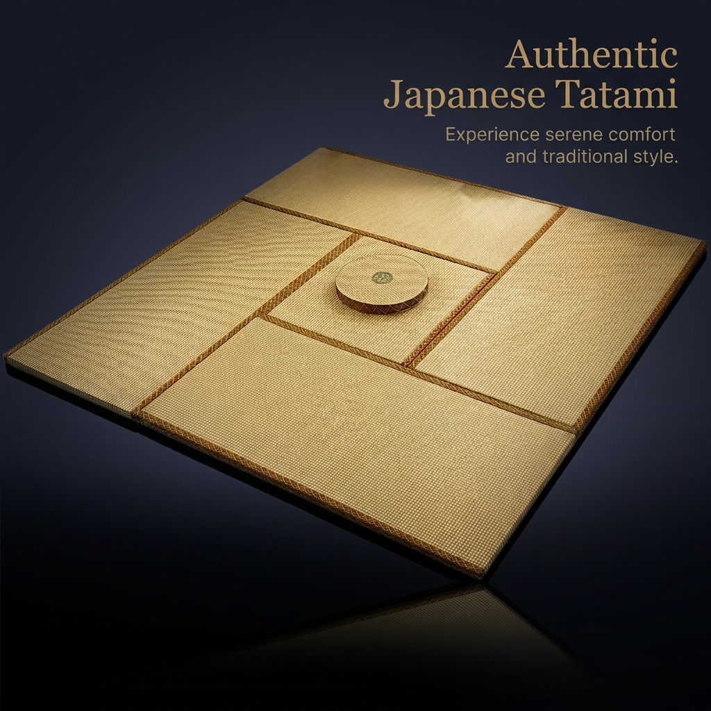 Tatami Floor Cushion Rush Grass Meditation Seat Cushion, Large Floor Pillow for Minimalist Decor, Japanese Interior Fan, Floor Seating, Prayer Corner