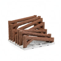 RC Crawler Obstacle Module Wood Grain RC Crawler Terrain Obstacle Expandable Toy for Garage