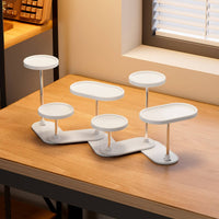 Multi-Tier Figurine Stand Adjustable Spacing Desktop Figure Organizer