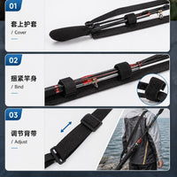 Fishing Rod Strap with Protective Cover, Lightweight, for Biking