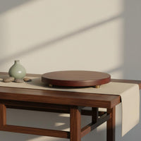 Round Wooden Base Multipurpose Wooden Pedestal Stand