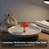 Resin Mushroom Pendants Glow in the Dark Resin Mushroom Charm DIY Accessory for Crafters, Keychain Making
