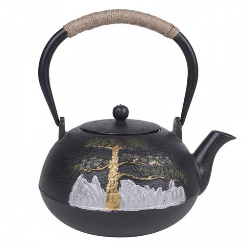 Cast Iron Kettle Teapot Gift Option Kitchenware Easy to Clean