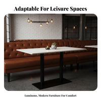 Dining Booth Set Minimalist & Aesthetic Cafe Furniture Long-Lasting Construction Easy to Clean for Business Owners