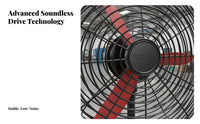 Wide Angle Oscillation High Velocity Industrial Fan Adjustable Tilt Oscillating Workshop Fan Weighted Stable Base Overheat Protection for Factory, Warehouse, Garage, Patio
