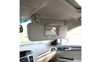 Gray Car Sun Visor Easy to Install Sun Visor with Mirror Cover Foldable Auto Sunshade Lightweight for Windshield