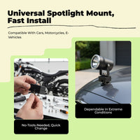 Aluminum bracket, quick release