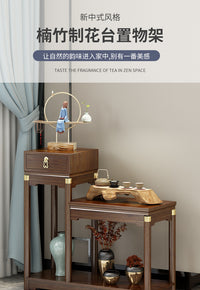 Bamboo Plant Stand with Multiple Tiers