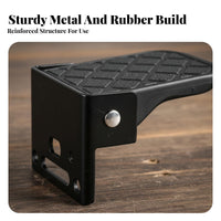2 Pieces Foldable Passenger Footrest Anti-Slip Surface Foldable Rear Foot Pegs Electric Bike Passenger Footrest Wide Pedal
