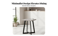 Complete Set Square Table with 4 Chairs long-lasting Construction Commercial Furniture Space-Saving Dining Group multipurpose Use for Restaurant Owners, Cafe Proprietors, Homeowners, Milk Tea Shops, Restaurants, Fast Food Outlets, Eateries