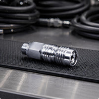 9/16 Thread Adapter Chrome Finish   Quick Release Adapter Medium Pressure Threaded Scuba Connector