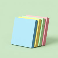 Self Repositionable Notes 76x76mm Colorful Pads 100 Sheets for Office Reminders Use Sticky