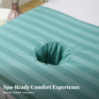 Soft Material Massage Table Towel with Face Hole Machine Washable Beauty Bed Face Hole Cover Absorbent for Estheticians, Spas