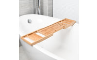 Extendable Bathtub Tray Non-Slip Bathtub Reading Tray Spa Experience Household Accessory