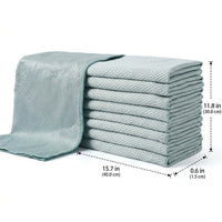 Super-Fine Microfibre Cloth and Cleaning Cloths, Streak-Resistant Window Cloths for Glass and Mirrors, Lint-Resistant Cloth with Scale Weave