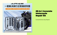 Portable motorcycle ratchet set