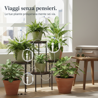 Automatic Plant Watering System with Adjustable Drip Emitters for Indoor & Outdoor Plants