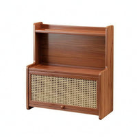 Desktop Cabinet Two-Tier Desktop Organizer Space-Saving for Office, Vanity