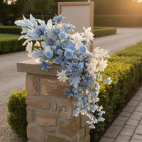 Aisle Floral Flower Authentic Artificial Floor Flower Realistic Wedding Arch Floral Swag for Event Planners, Photographers, Photo Photography, Banquet