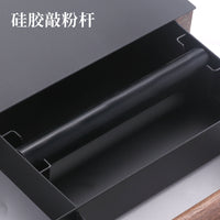 复古胡桃木边框抽屉式咖啡敲渣盒意式咖啡粉渣桶商用吧台敲渣盒