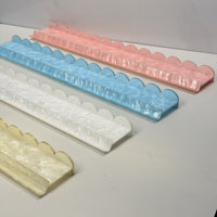Acrylic Mahjong Tile Pusher with Shell Pattern (4-Piece Set)