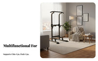 Heavy-Duty Steel Construction Pull up and Station Full Body Workout Pull up Station Stable Design Multi-Function Strength Training Station Non-Slip Grips for Adults, Women, Teens, Indoor, Living Room, Garage