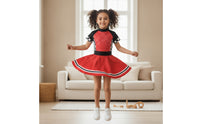 Dress Zipper Closure Costume Flared Costume Dress for Girls, Kids, Halloween