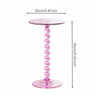 Contemporary Circular Side Table Minimalist Round End Table Mid-Period Influenced House Furniture for Sofa, Balcony