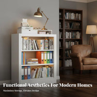 Multi-Layer Bookshelf Easy Assembly Unrestrictedstanding Book Rack Rust-Proof