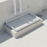 Thickened Base Air Conditioner Drain Tray Single Piece Reinforced Plastic Tray Water Movement Catcher Fast Drainage