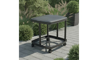 Mobile Garbage Bag Holder Frame Rack with Wheels Lightweight Wheeled Trash Bag Holder Stable Cart Versatile for Patio, Camping