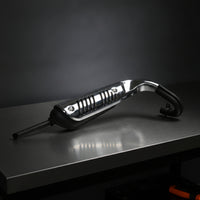 Chrome Motorcycle Exhaust Muffler Safeguarding Muffler with Heat Guard Temperature Resistant Motorcycle Exhaust Heat Guard Replacement for Riders