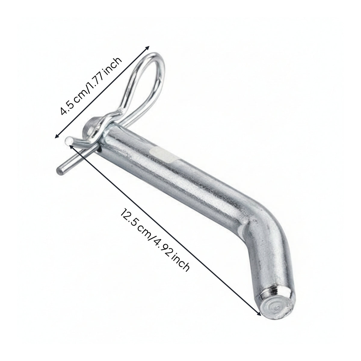 Quick Release Bent Hitch Pin with Clip Simple to Install Receiver Hitch Pin with Clip Sturdy Towing Accessory Versatile for Utility Trailers