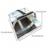 Galvanized Dustpan Reflective Metal Dust Pan Heavy Duty