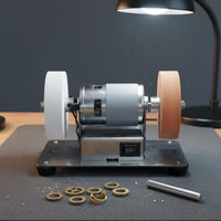 Small Bench Grinder Rust Removal Power Tool Compact Size