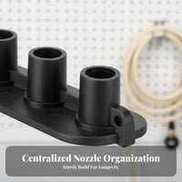 Pressure Washer Nozzle Holder Easy Access to Nozzles Spray Tip Storage Rack Includes Carabiner Spring Hook Clasp Wash Nozzle Organizer