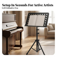 Perforated Portable Folding Music Stand Carrying Bag Tripod Music Stand