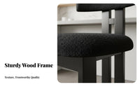 Low-Back Upholstered Chair Comfortable Household Furniture Long-Lasting