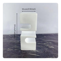 Abstract Resin Figurine Nordic Design C-Shaped Cutout Statue Creative Design House Decoration for Model Home