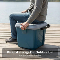 Fishing Tackle Storage Bucket Thickened Material Sit-on Fishing Pail Outdoor Equipment for Anglers, Fishermen, Car Washing, Camping