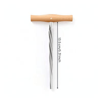 Violin Peg Hole Reaming Tool High Speed Steel T Handle Tapered Reaming Tool Precision for Luthiers, Instrument Repair, Luthier Workshop