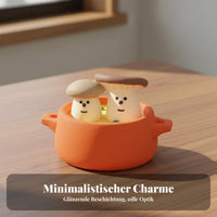 Cute Toadstool Figurine Handmade Craft Japanese Design Resin Ornament