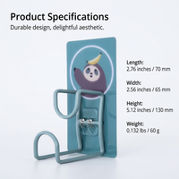 Cartoon Animal Wall Hooks, Cute Basin Holder Hook, Kitchen Wall Mounted Basin Hook, Hooks for Keys, Hanger Organizer, Home Storage Solution