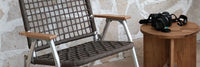 Outdoor Camping Chair: Alloy Folding Chair, Leisure Rattan Chair, Breathable, Ultra-Light, Portable, No Assembly