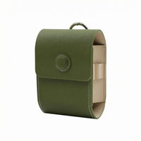 PU Leather Rangefinder Pouch Textured Finish Sports Gear Stitched Edging
